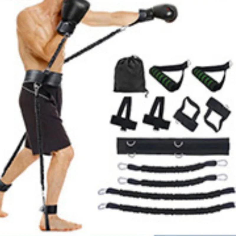 Wholesale Good Quality 150 Pounds Basketball Jump Boxing Agility Fitness Bounce Trainer Pull Rope Elastic Resistance Band