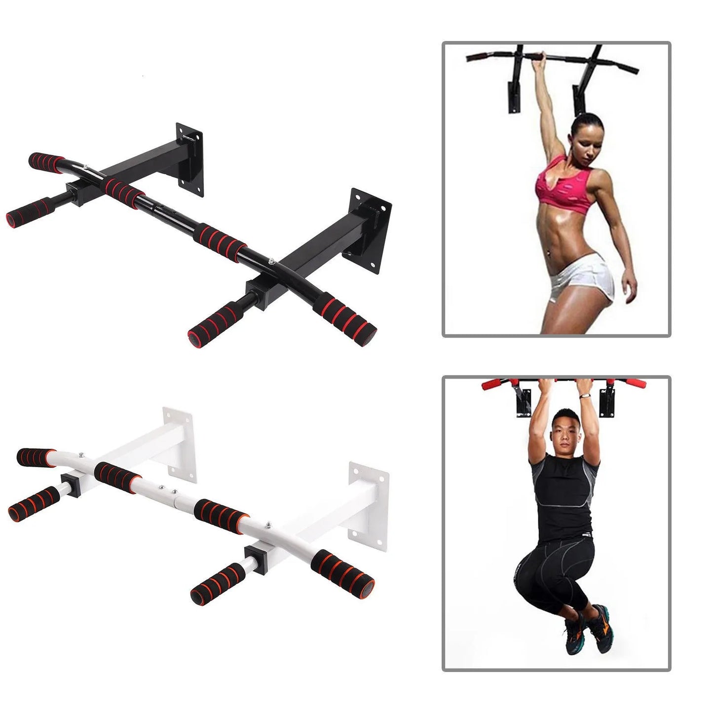 PROMO Indoor Fitness Pull up Bar Gymnastics Chin up Bar Wall Bars With White and Black Color